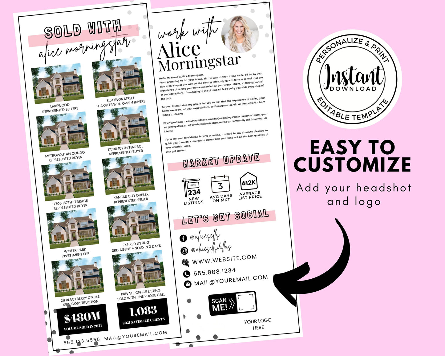 Agent Stats Rack Card