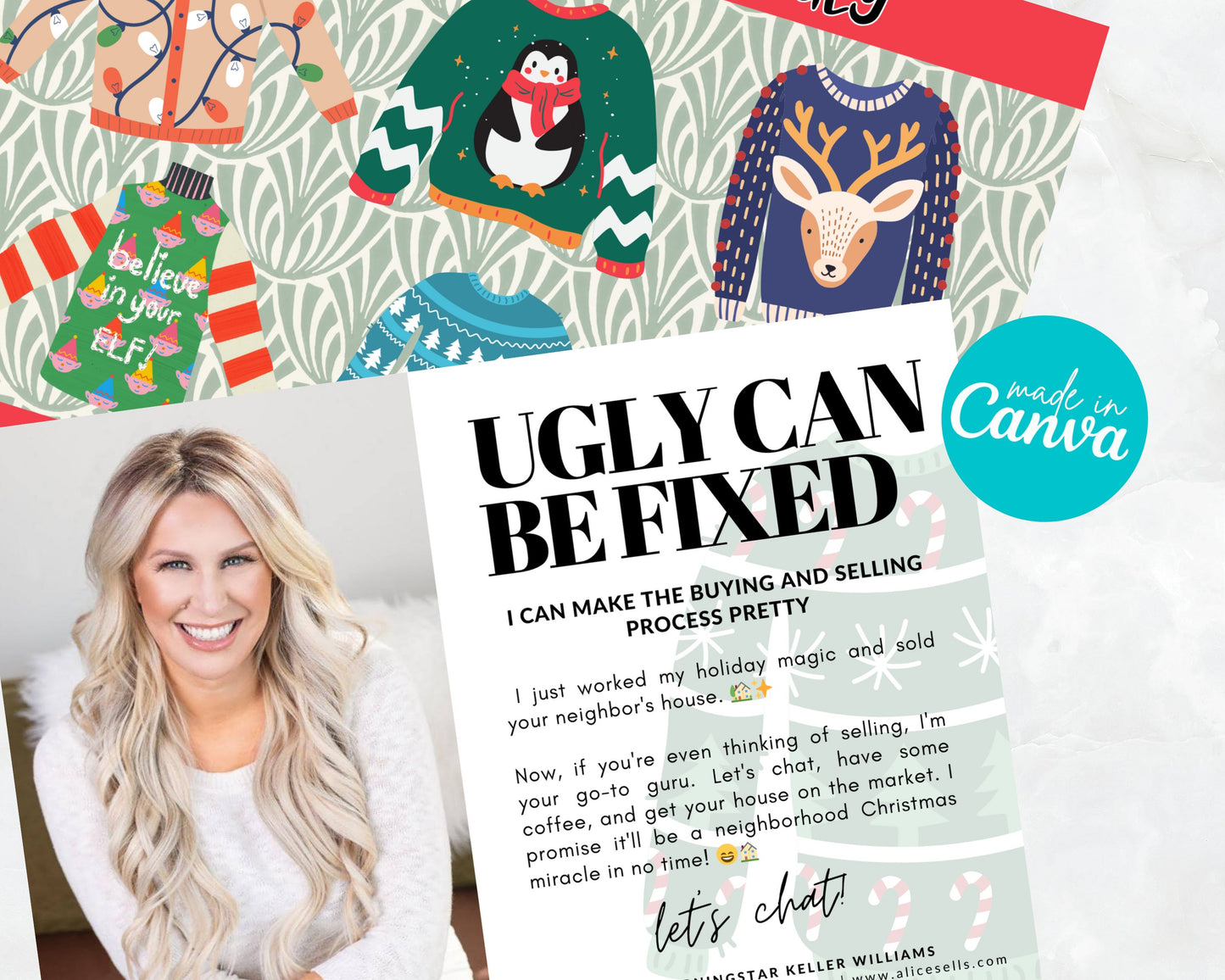 Ugly Sweater Postcard