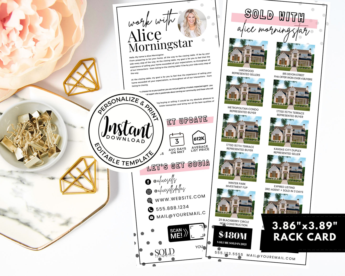 Agent Stats Rack Card