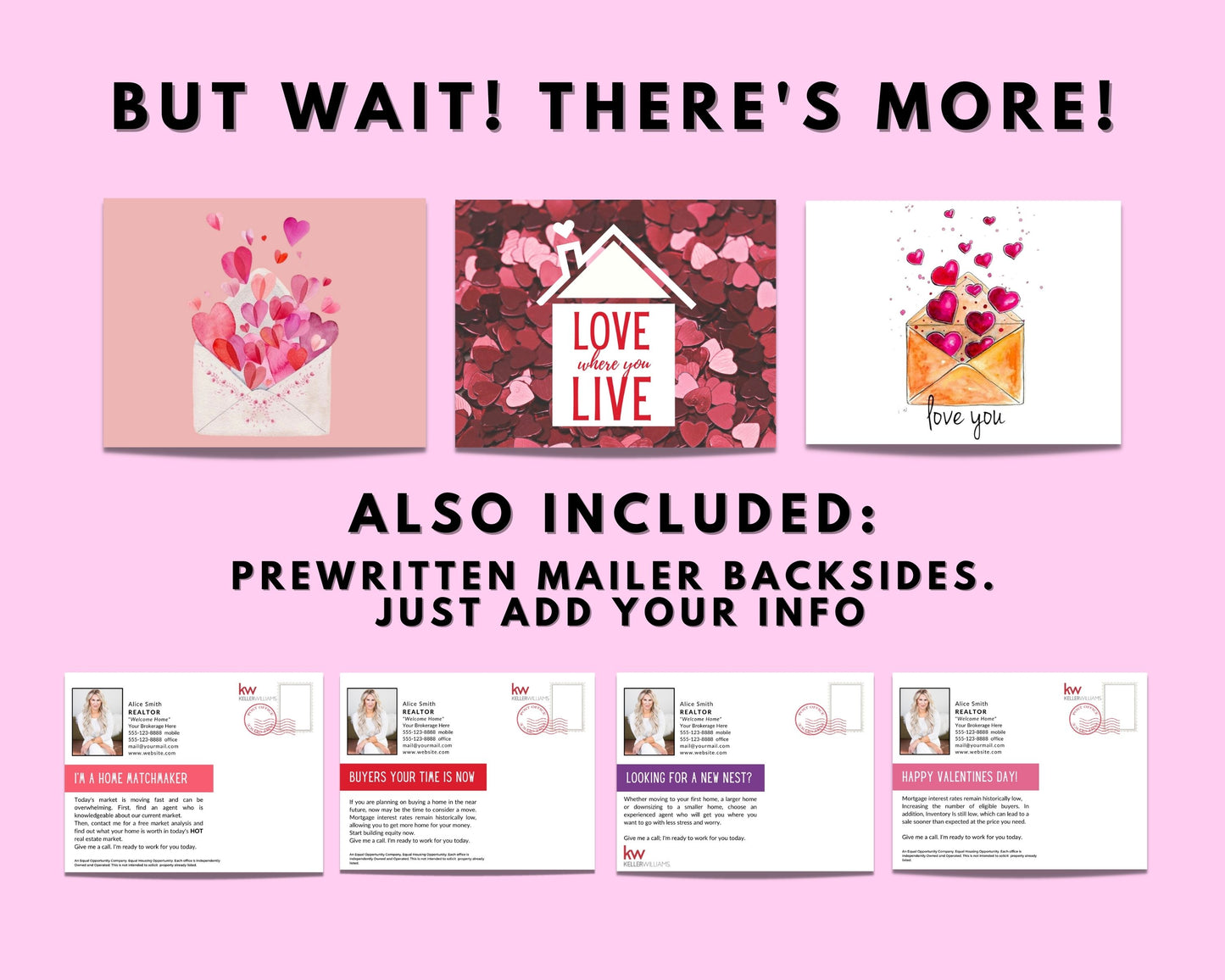 Valentines Day Postcard Mailer Bundle