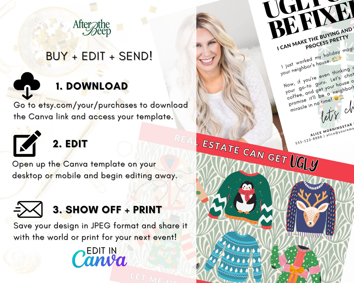 Ugly Sweater Postcard