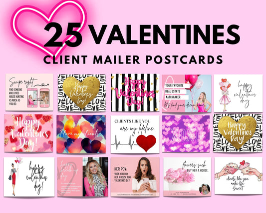 Valentines Day Postcard Mailer Bundle