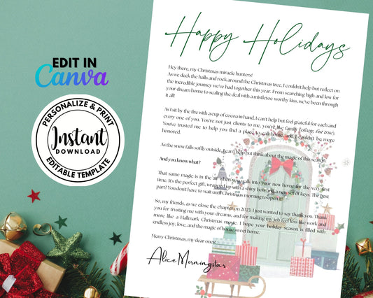 Happy Holidays Christmas Letter