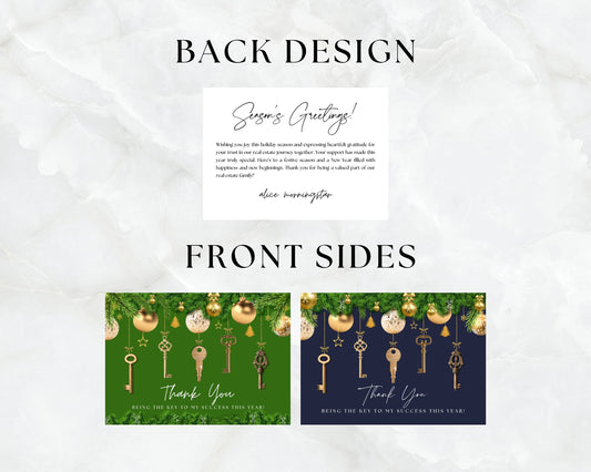 Keys To Success Christmas Postcard