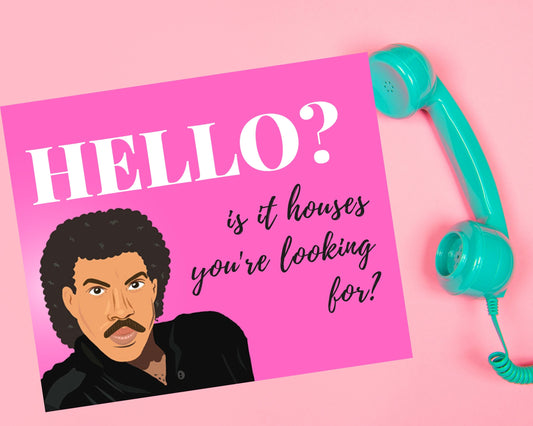 Hello? Lionel Richie House Hunter Postcard