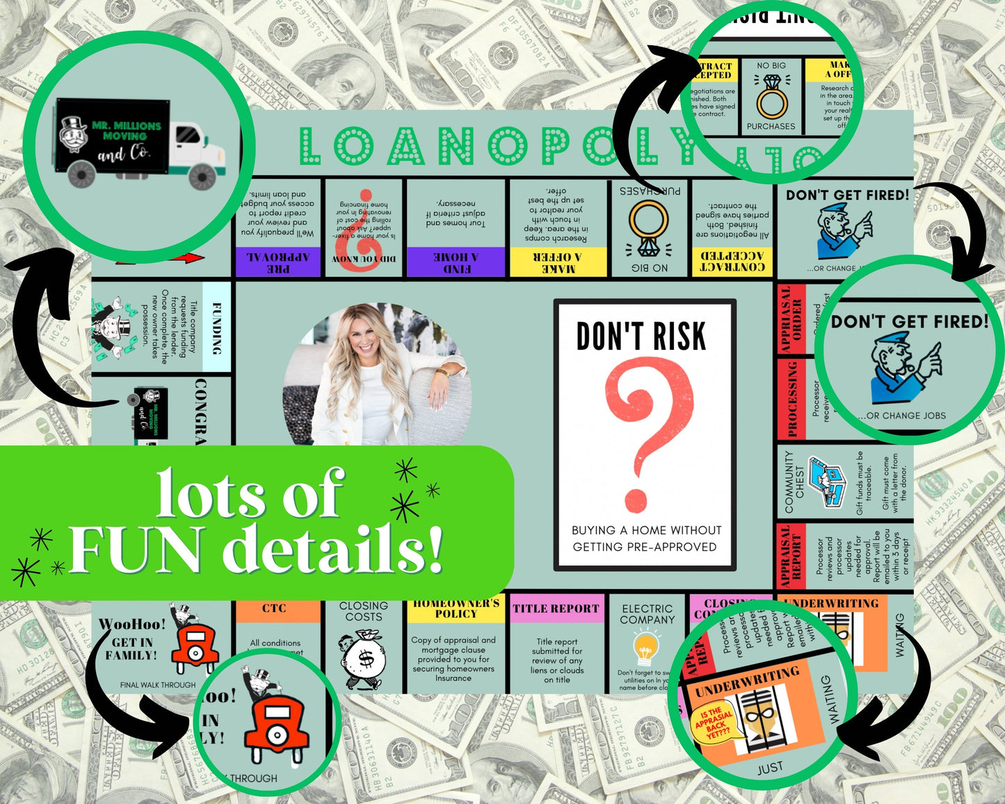 Mr. Millions Loan Officer Postcard Collection