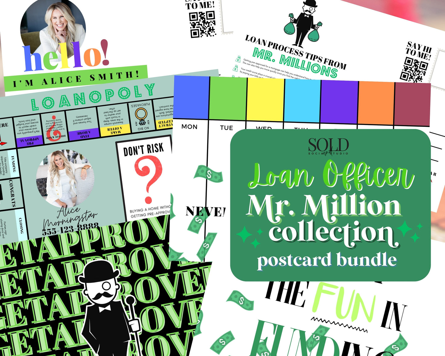 Mr. Millions Loan Officer Postcard Collection