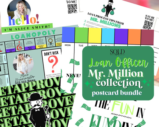 Mr. Millions Loan Officer Postcard Collection