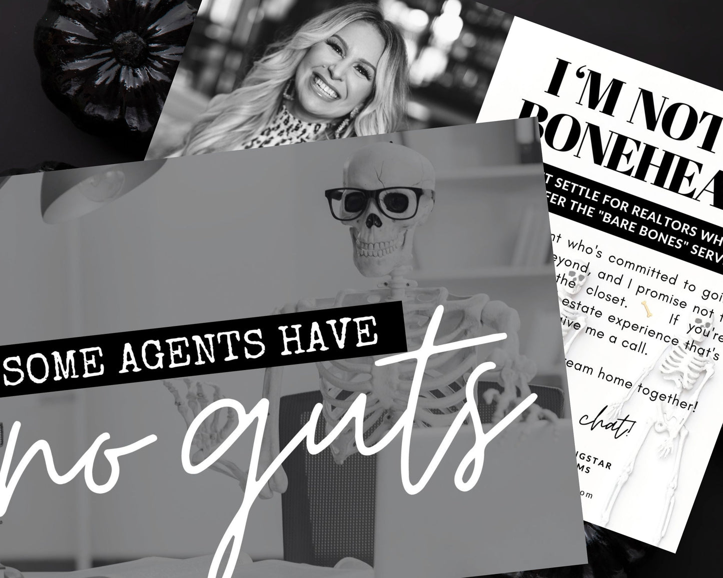 No Agent Guts Postcard