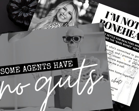 No Agent Guts Postcard