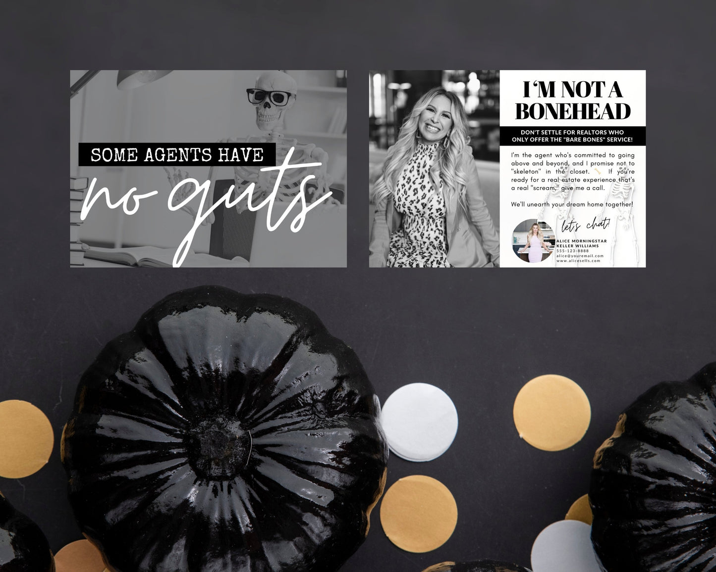 No Agent Guts Postcard