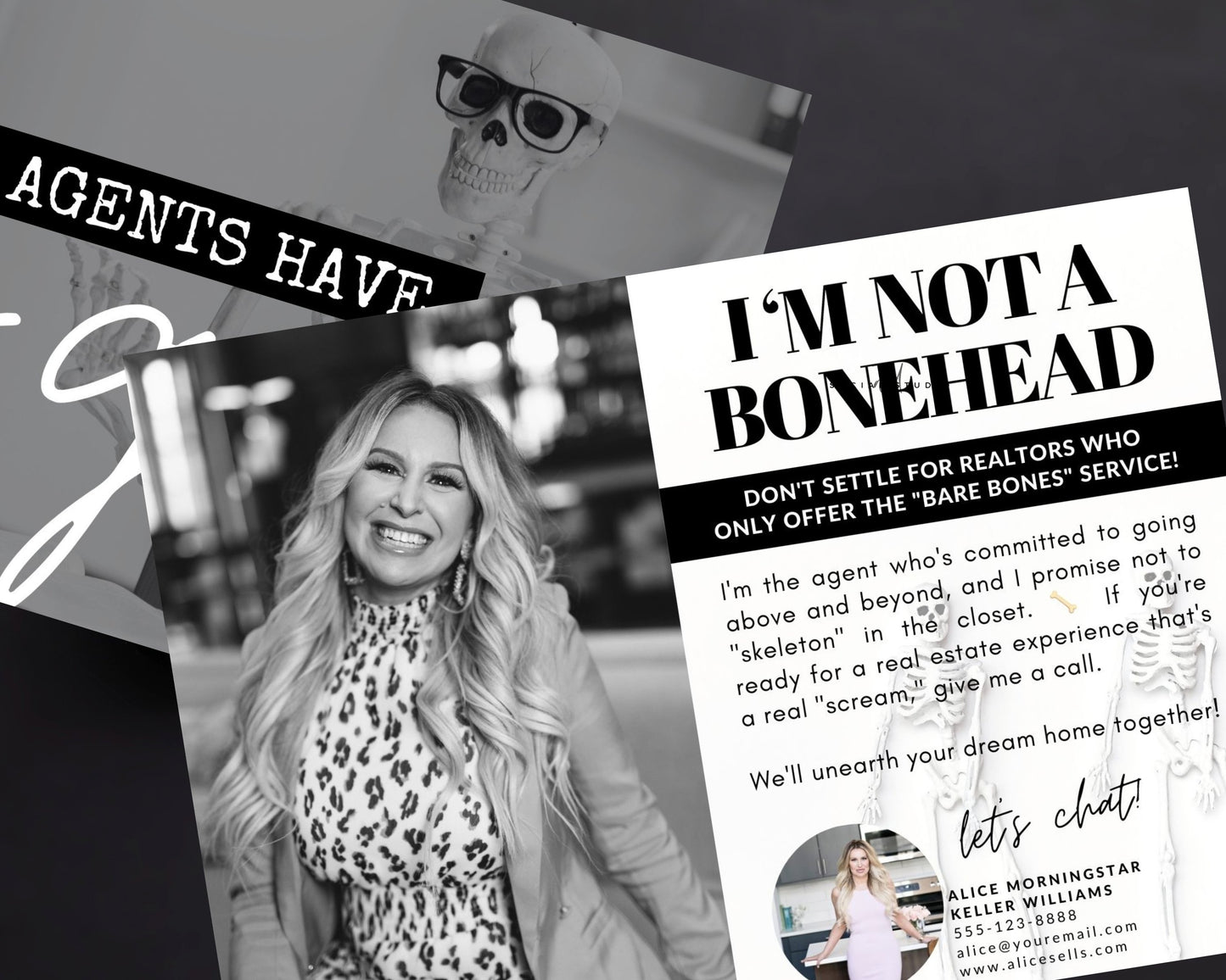 No Agent Guts Postcard