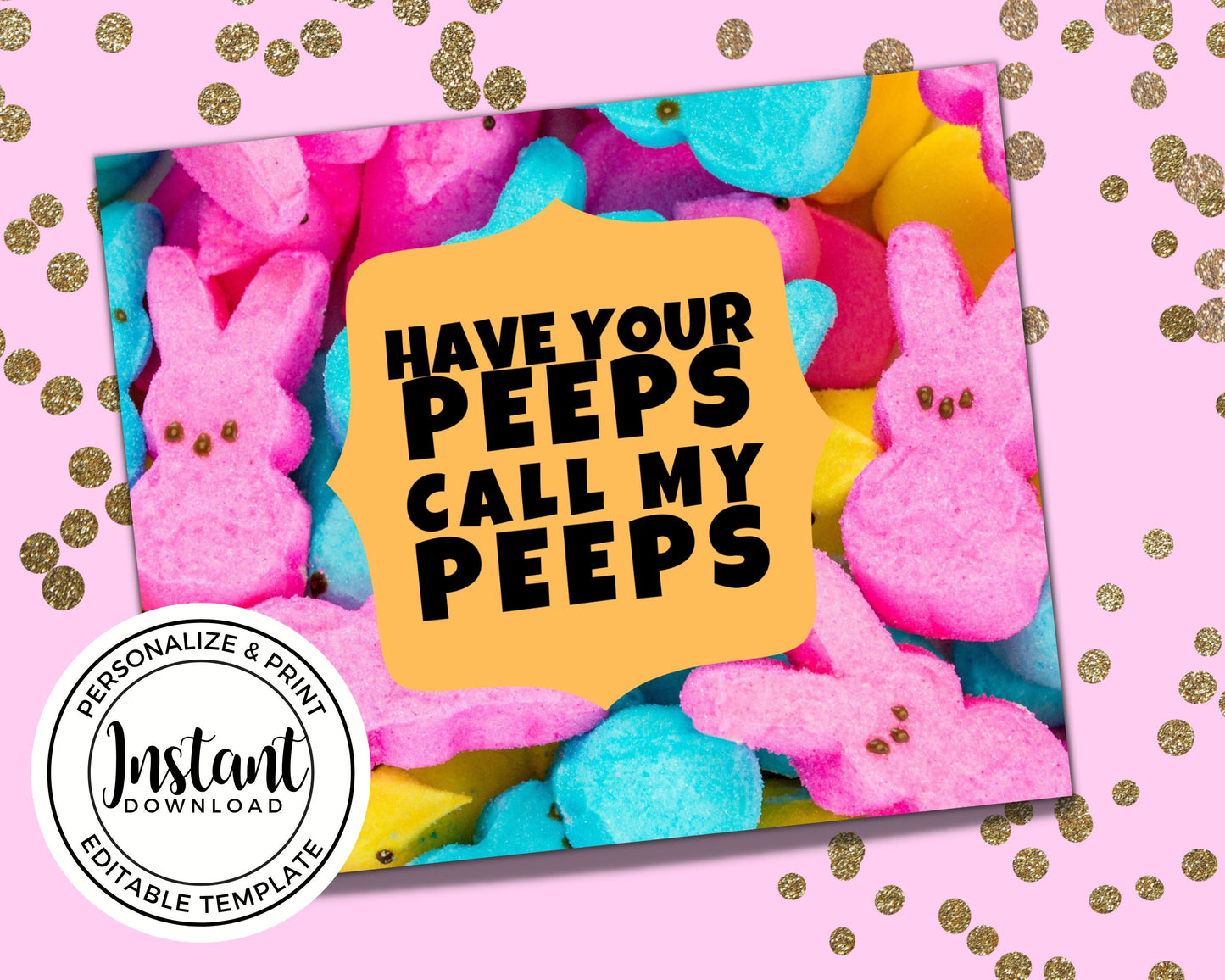 Peeps Postcard