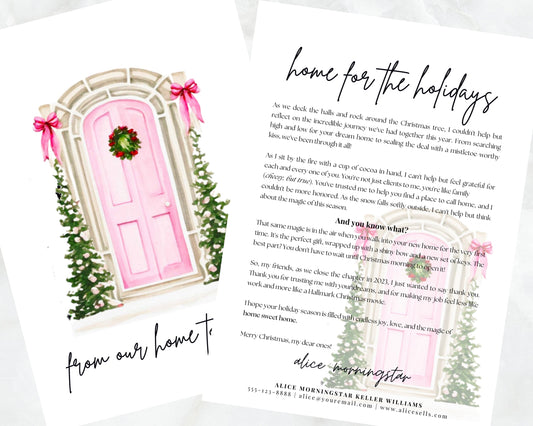 Christmas Door Letter Template