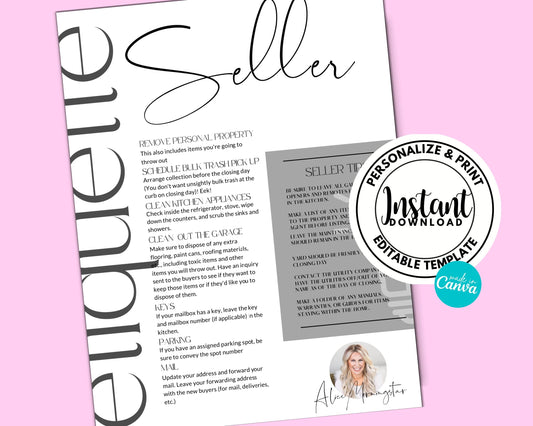 Seller Etiquette Flyer