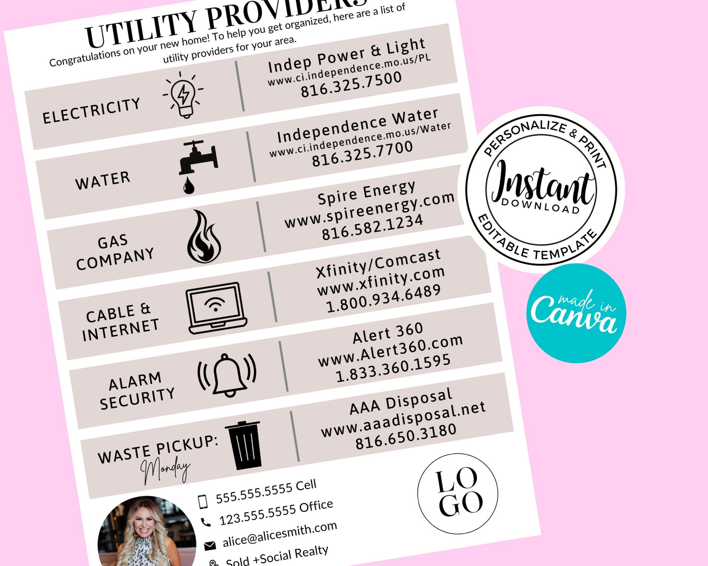 Utility Providers Flyer