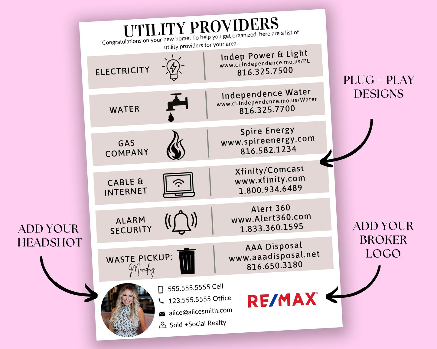 Utility Providers Flyer