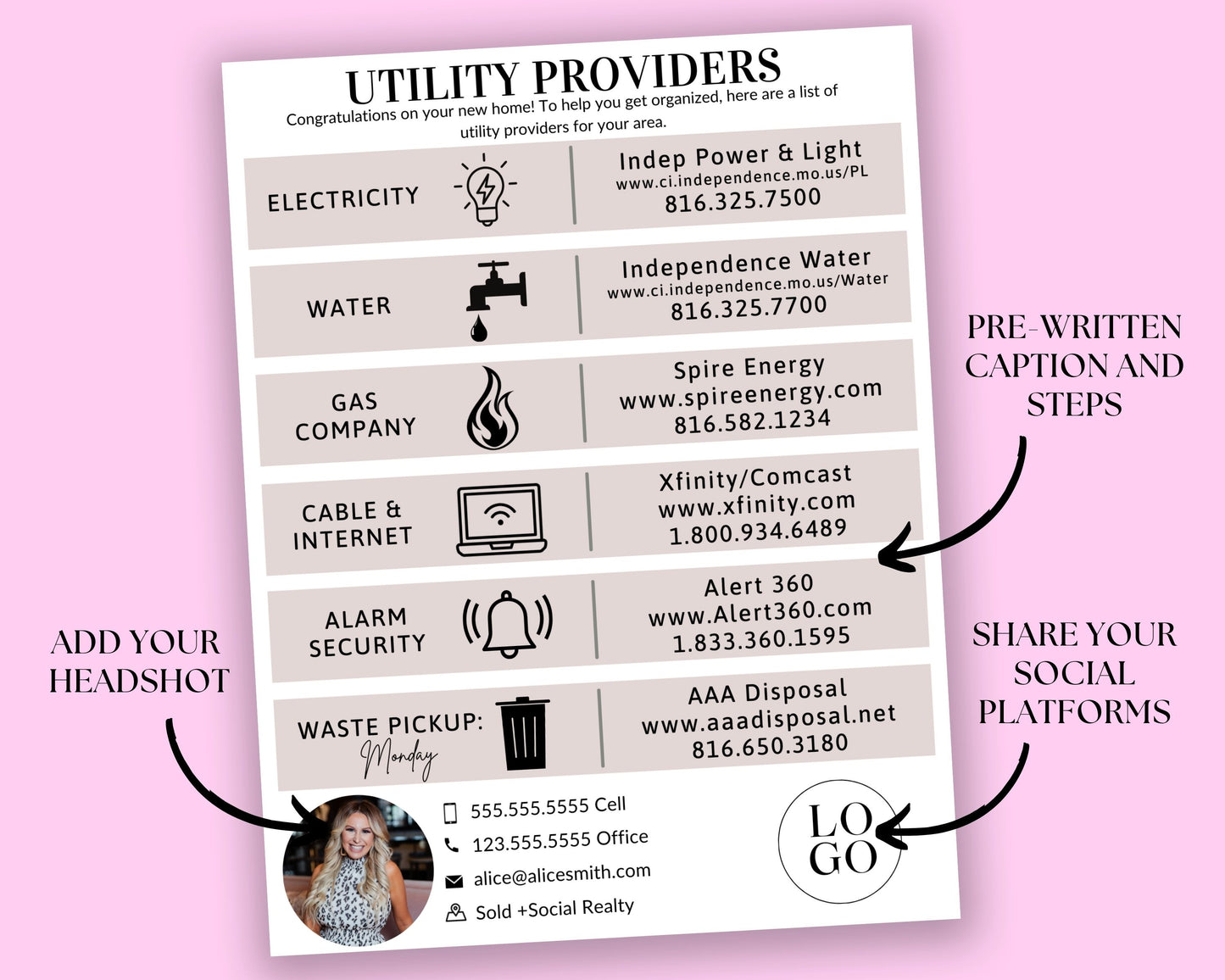 Utility Providers Flyer