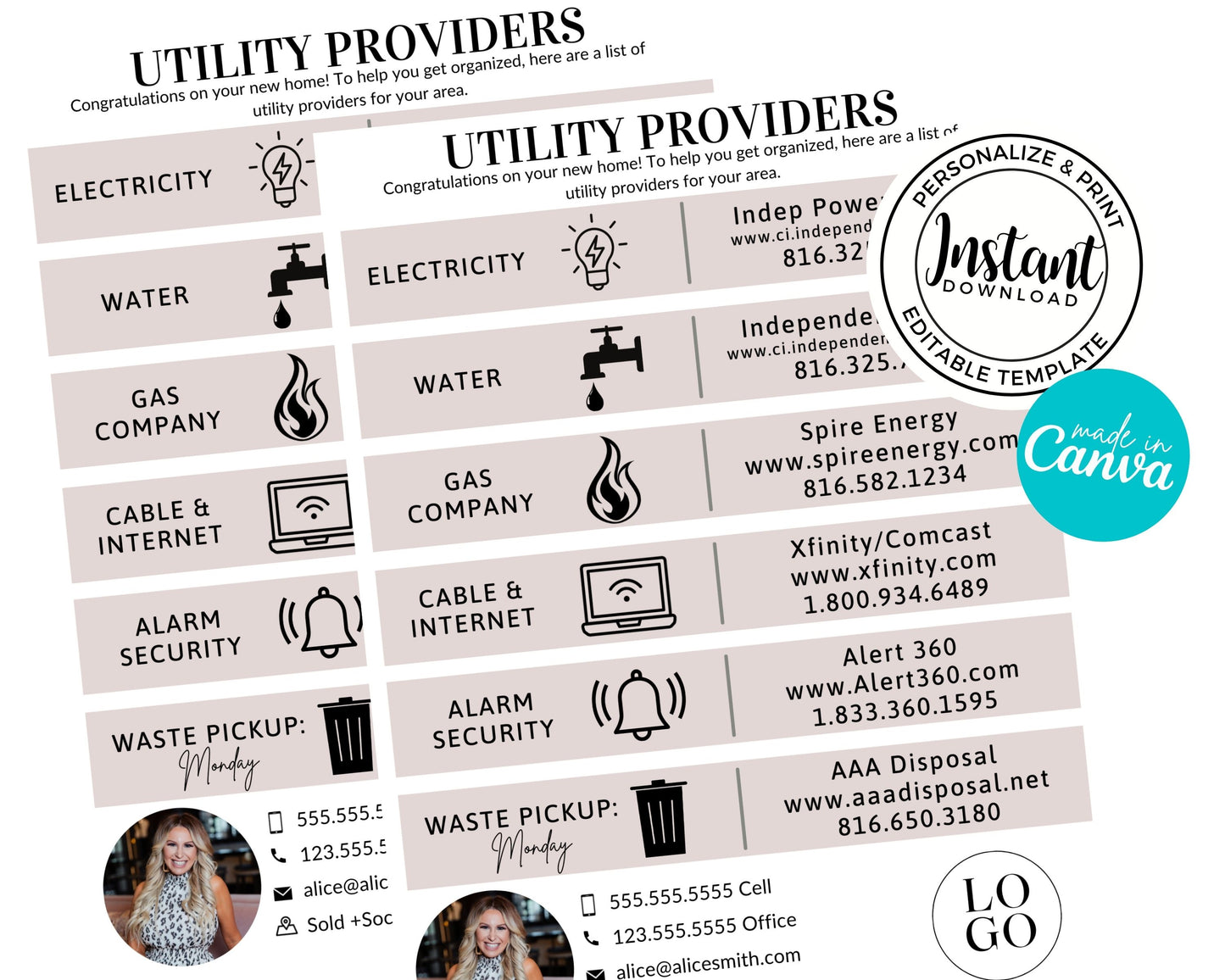 Utility Providers Flyer