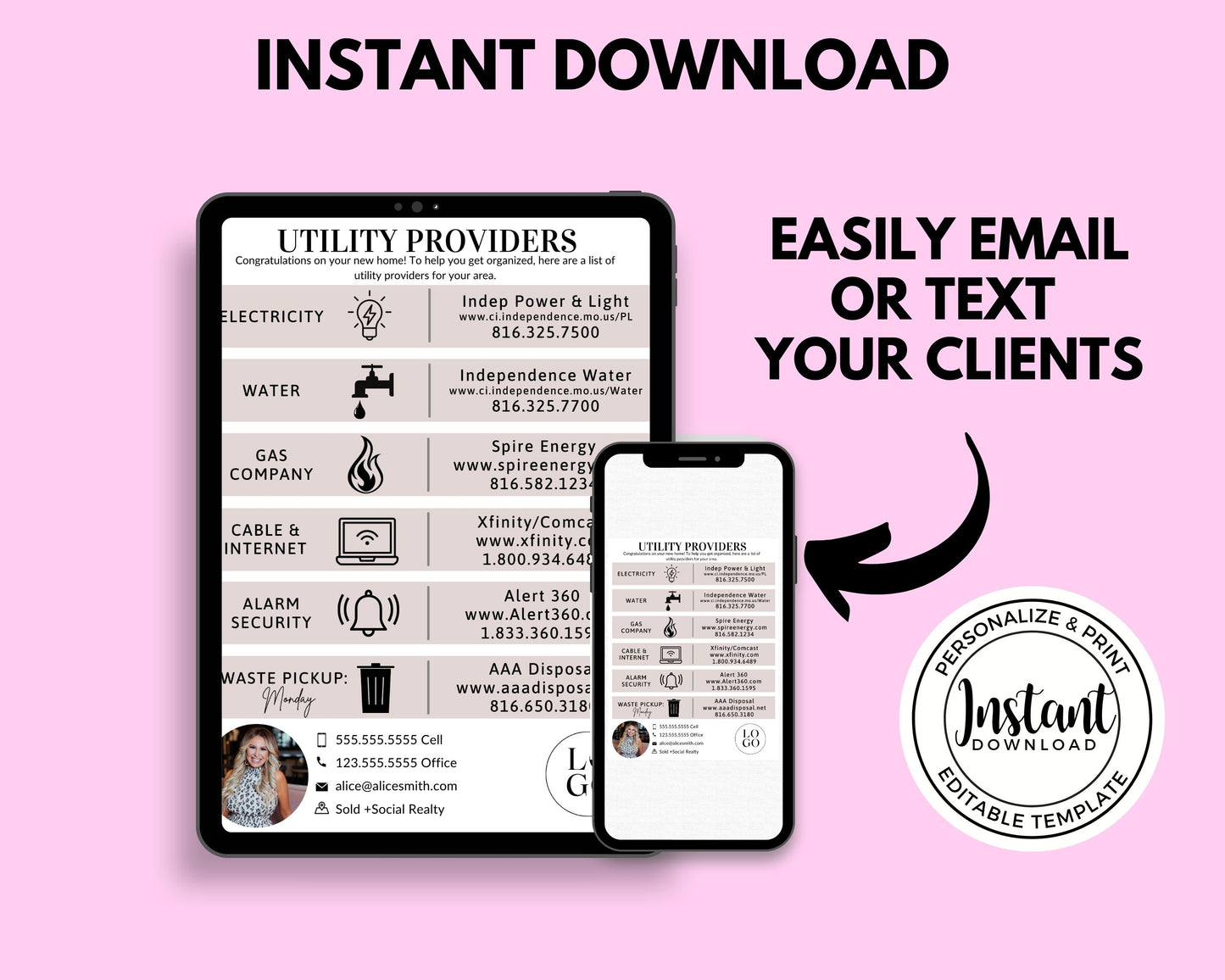 Utility Providers Flyer