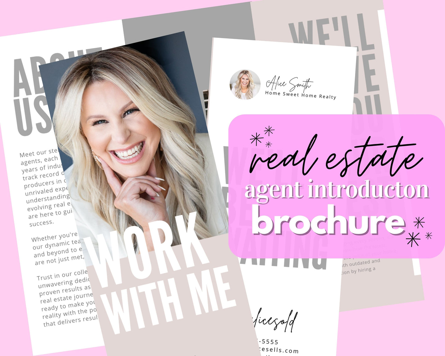 Work With Me Trifold Brochure
