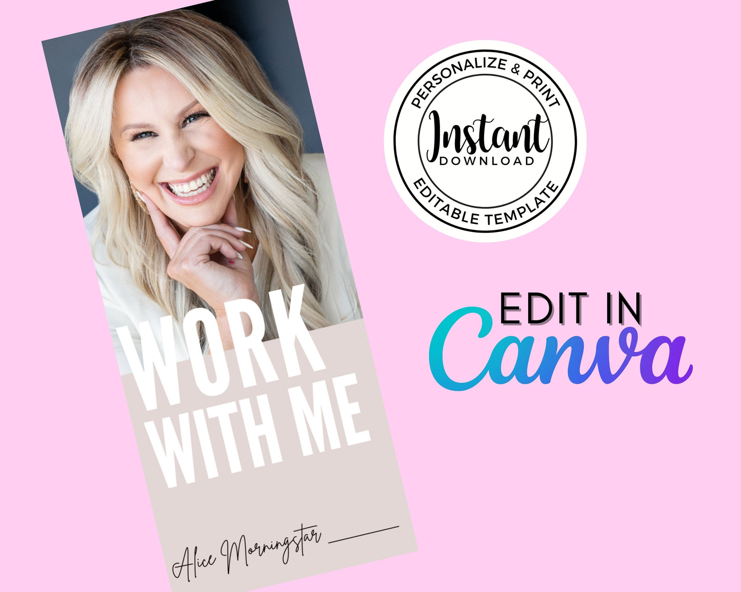 Work With Me Trifold Brochure