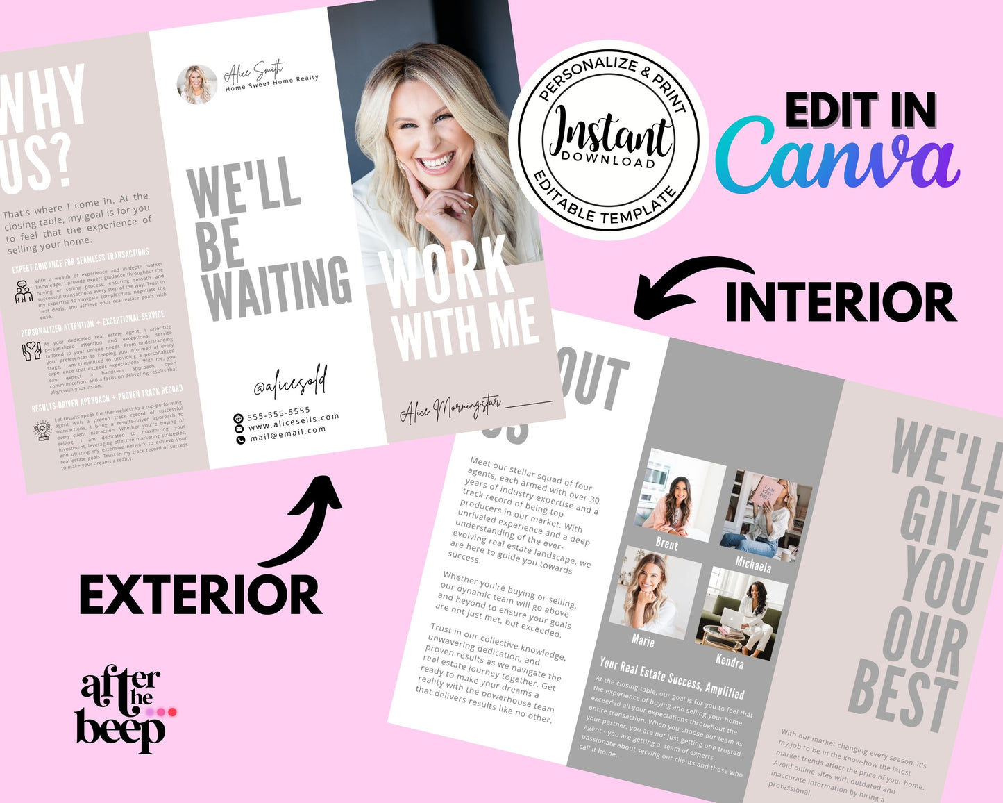 Work With Me Trifold Brochure