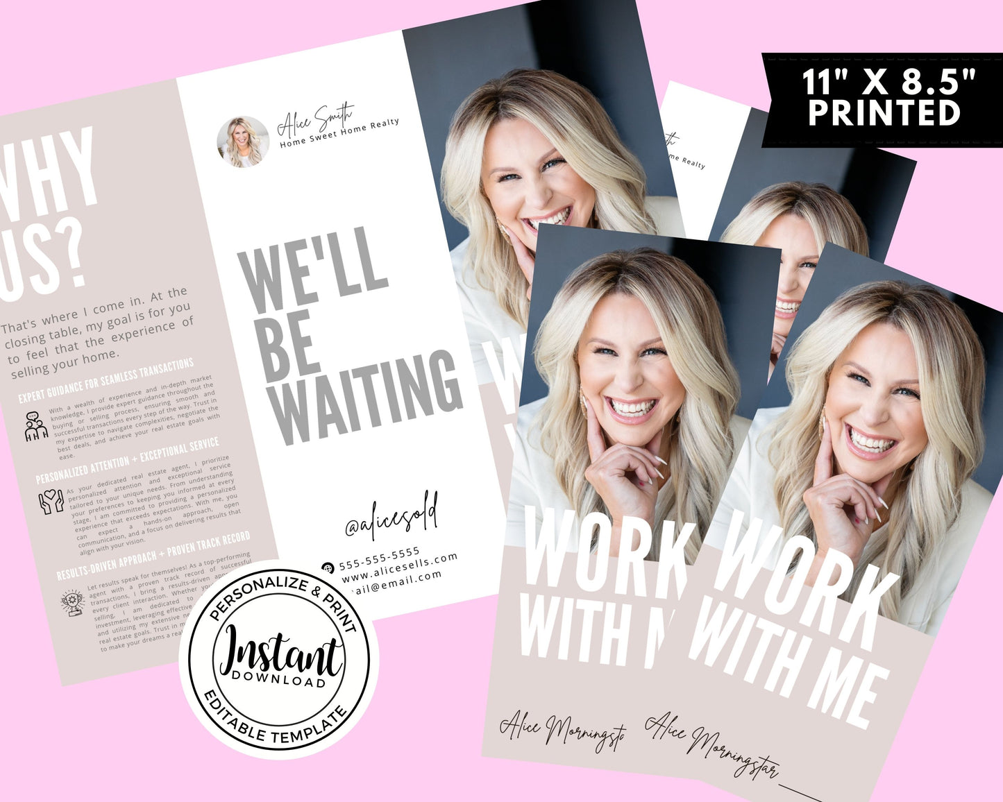 Work With Me Trifold Brochure