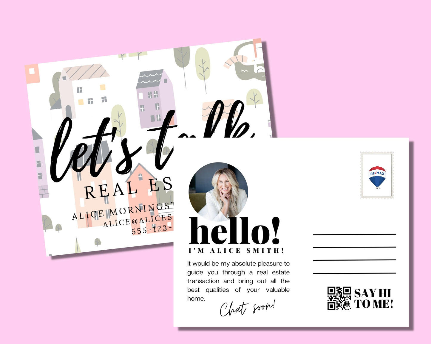 Let's Talk Real Estate Postcard