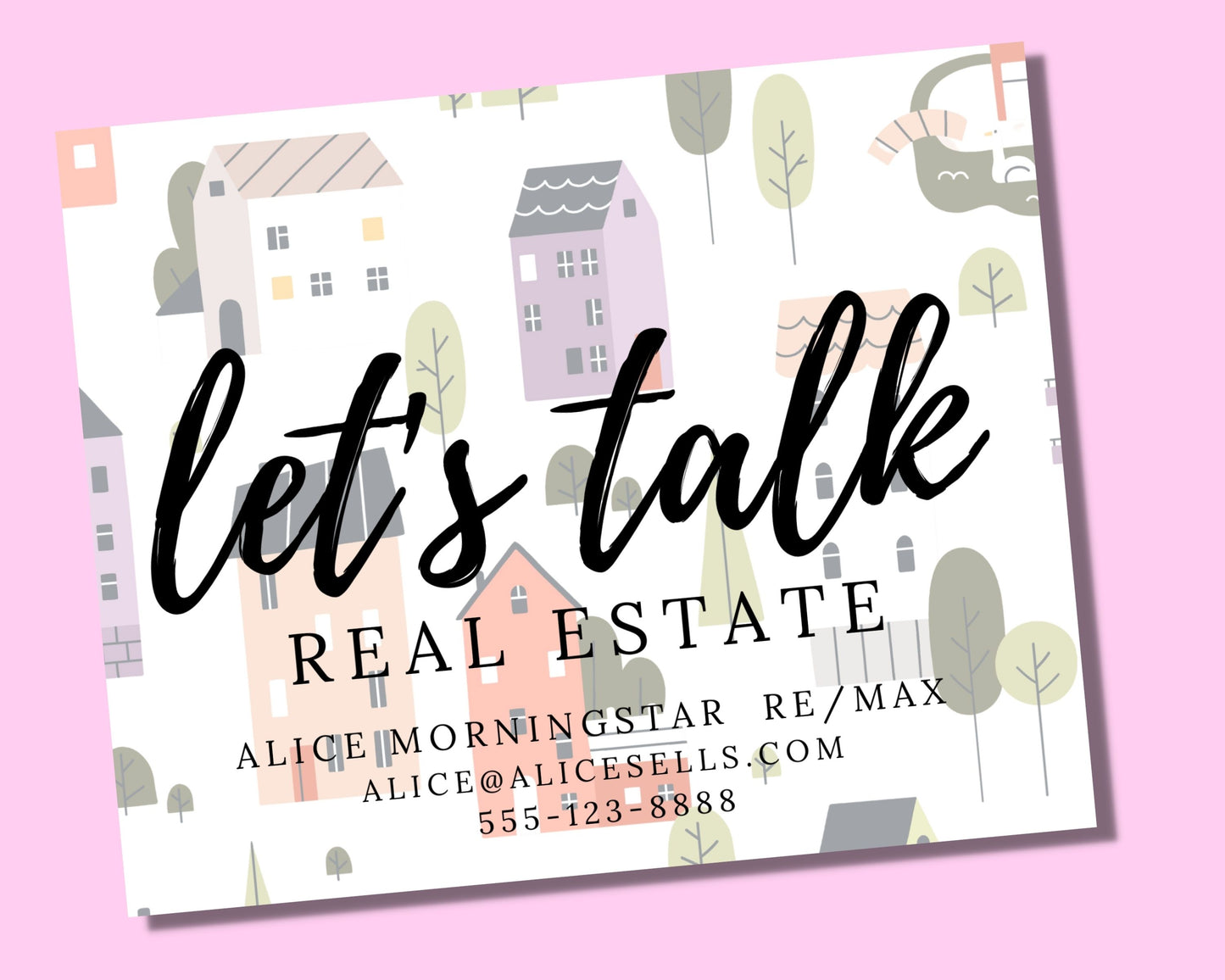 Let's Talk Real Estate Postcard
