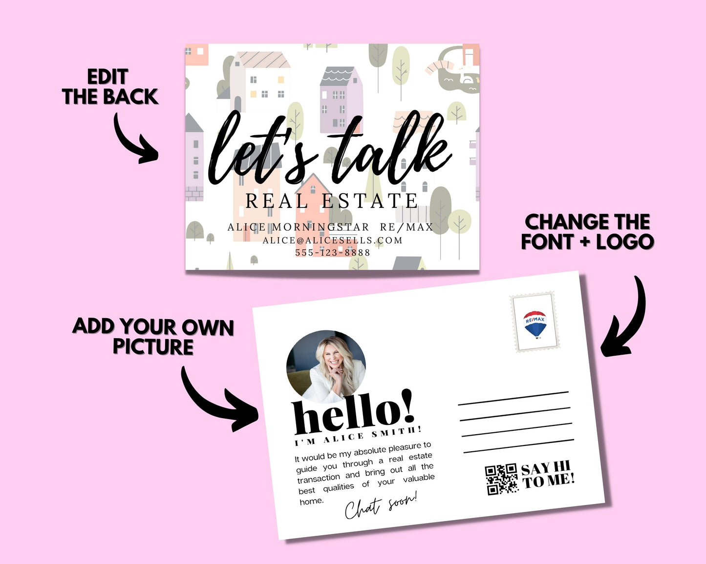 Let's Talk Real Estate Postcard